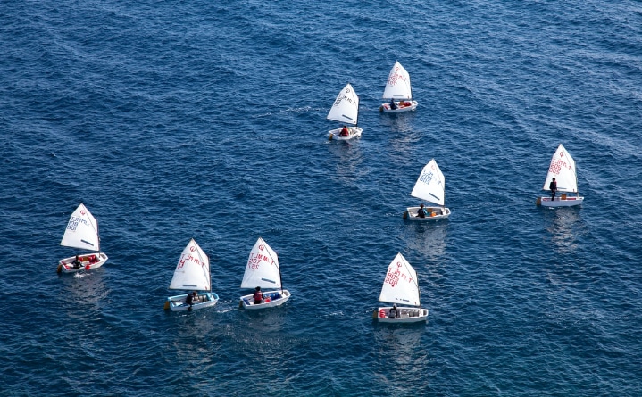 Sail boats on water